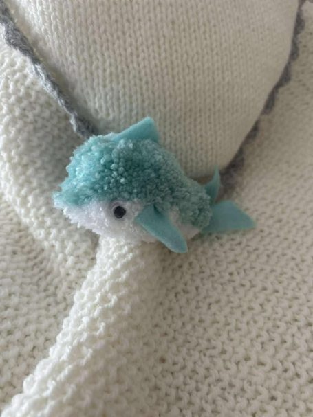 Delfin aus Pompons